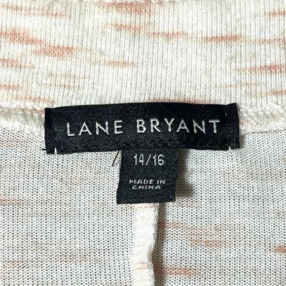 Lane Bryant Tie-Front Hacci Top‎ Button Detail Pink 14/16 - Picture 8 of 9